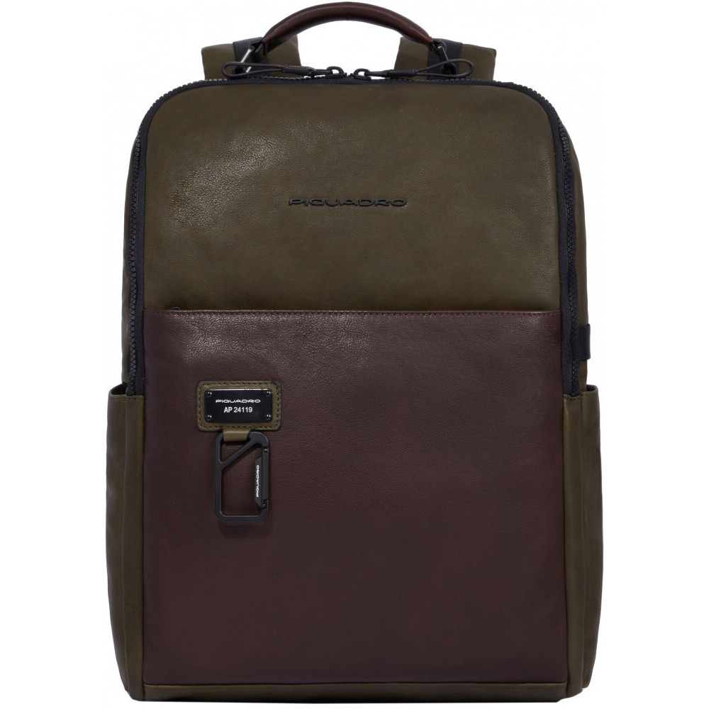 Рюкзак для ноутбука Piquadro Computer backpack 15,6" Green/Dark Brown (CA4818AP/VETM)