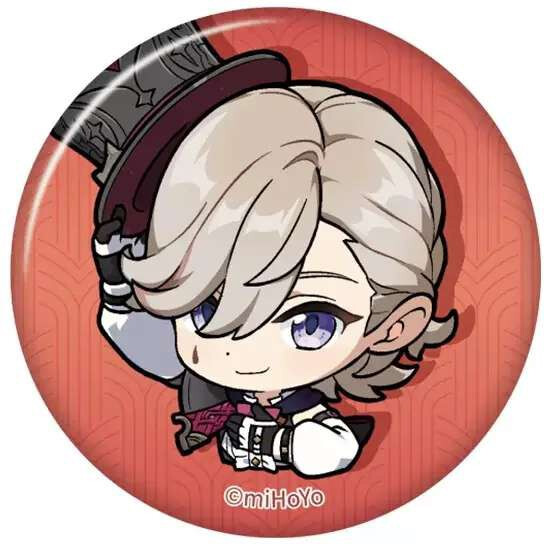 Значок miHoYo Genshin Impact Chibi Expressions Character Can Badge Lyney - 6976525003687