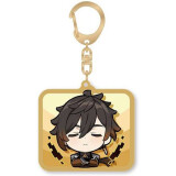 Брелок miHoYo Genshin Impact Chibi Expressions Character Acrylic Keychain Zhongli (6976068147350)