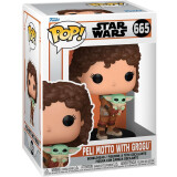 Фигурка Funko POP! Bobble Star Wars Peli Motto with Grogu (76552)