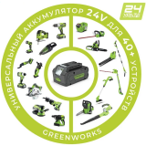 Аккумулятор Greenworks G24B4+ (2940407)