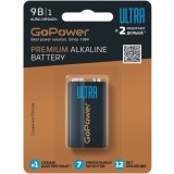 Батарейка GoPower ULTRA (6LR61, 1 шт) (00-00026400)