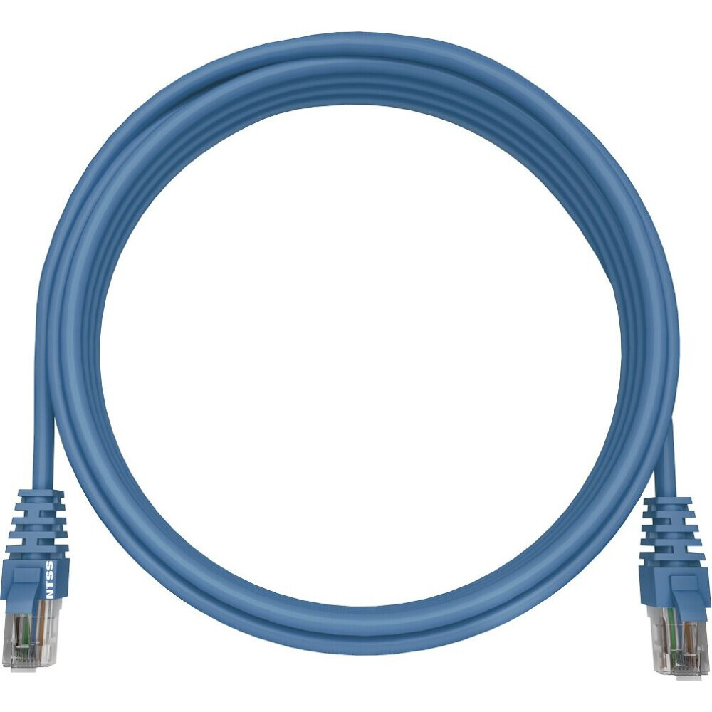 Патч-корд NTSS NTSS-PC-UTP-RJ45-5e-0.15-LSZH-BU, 0.15м