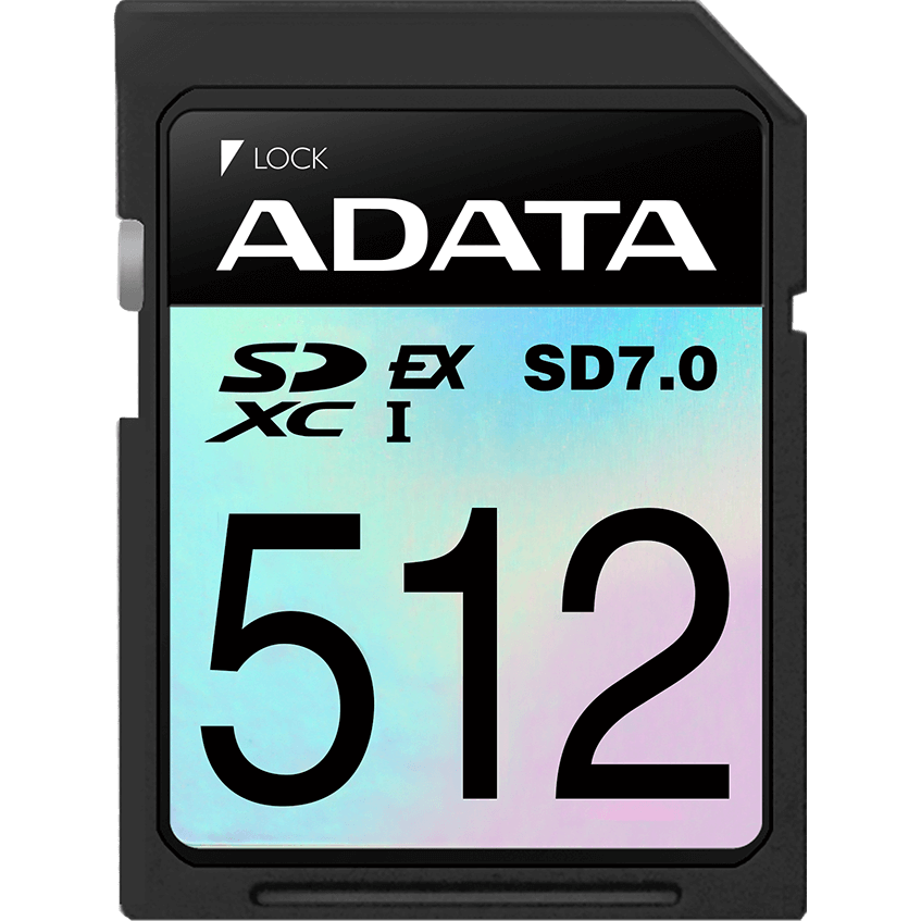 Карта памяти 512Gb SD ADATA Premier Extreme SDXC SD 7.0 Express (ASD512GEX3L1-C)