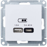 Розетка USB Schneider Electric AtlasDesign ATN000129