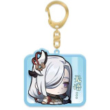 Брелок miHoYo Genshin Impact Chibi Expressions Character Acrylic Keychain Shenhe (6975213680438)