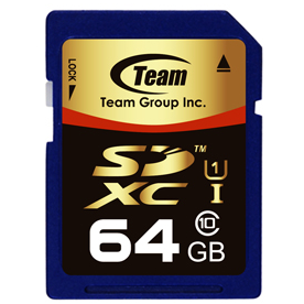 Карта памяти 64Gb SD Team (TSDXC64GUHS01)