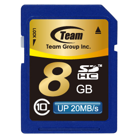 Карта памяти 8Gb SD Team (TSDHC8GCL1001)