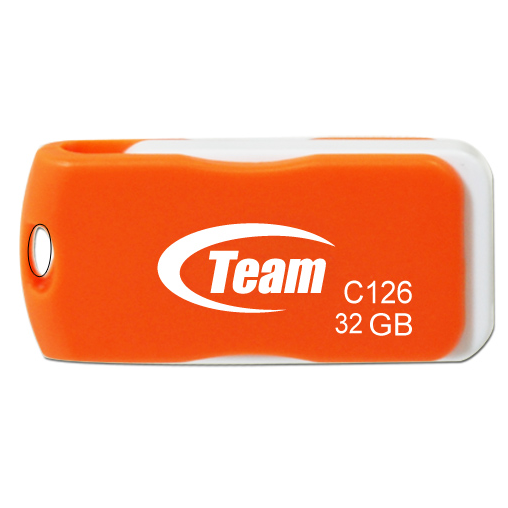 USB Flash накопитель 32Gb Team C126 Drive Orange (TC12632GE01)