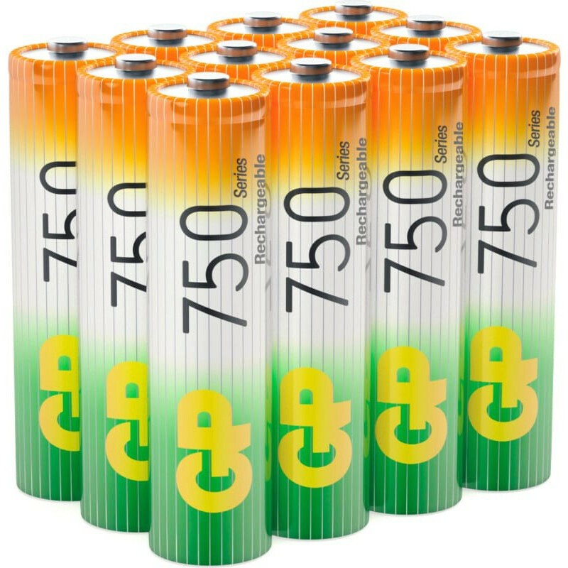 Аккумулятор GP (AAA, 750mAh, 12 шт.) - 75AAAHC-B12 /312