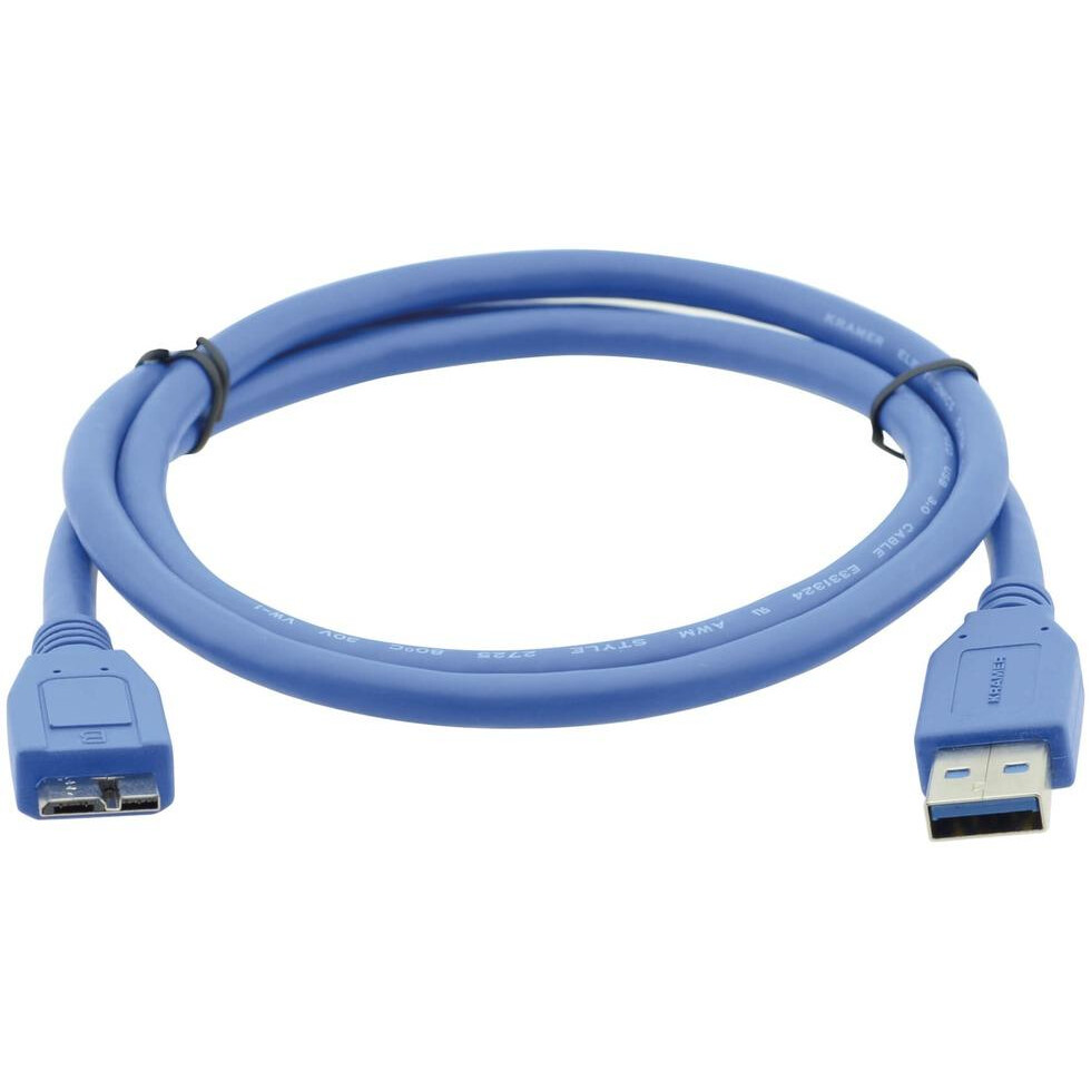 Кабель USB A (M) - microUSB 3.0 B (M), 0.9м, Kramer C-USB3/MicroB-3 - 96-02356003