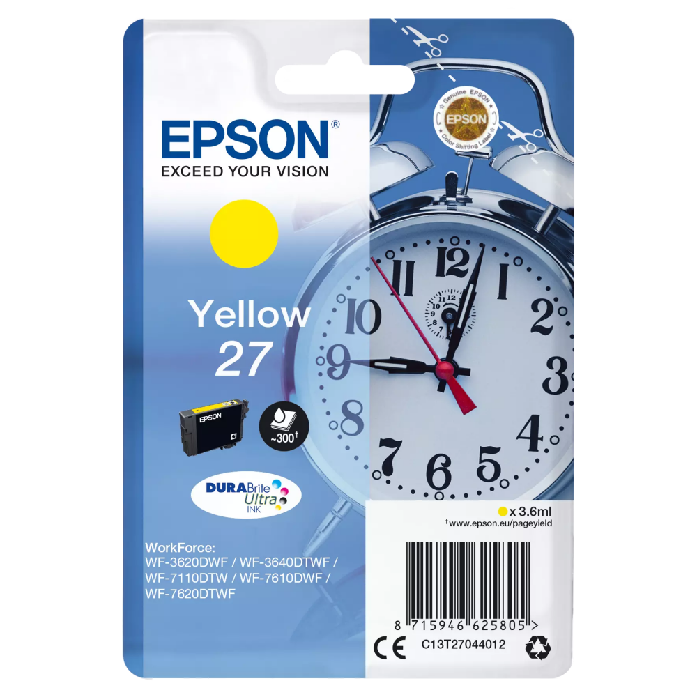 Картридж Epson C13T27044012 Yellow