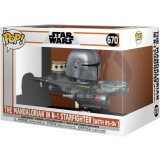 Фигурка Funko POP! Rides Super Deluxe The Mandalorian in N-1 Starfighter with R5-D4 (76549)