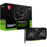 Видеокарта NVIDIA GeForce RTX 4060 Ti MSI OC 8Gb (RTX 4060 Ti 8G VENTUS 2X BLACK E1 OC)