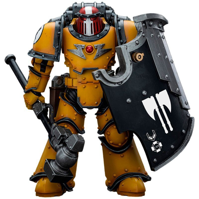 Фигурка JOYTOY Warhammer 30K Imperial Fists Legion MkIII Breacher Squad Sergeant with Thunder Hammer - JT9107