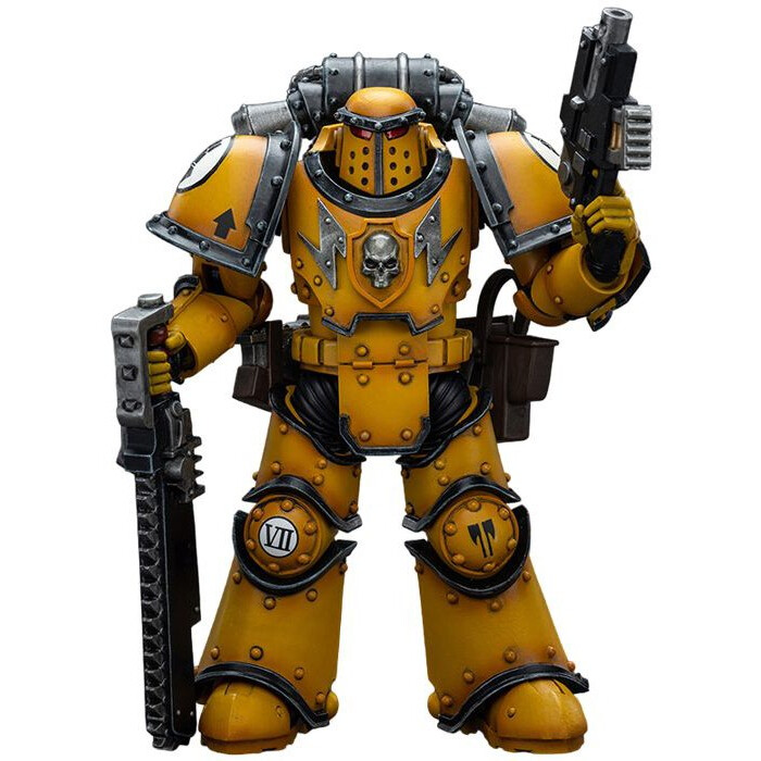 Фигурка JOYTOY Warhammer 30K Imperial Fists Legion MkIII Despoiler Squad Legion Despoiler with Chainsword - JT9091