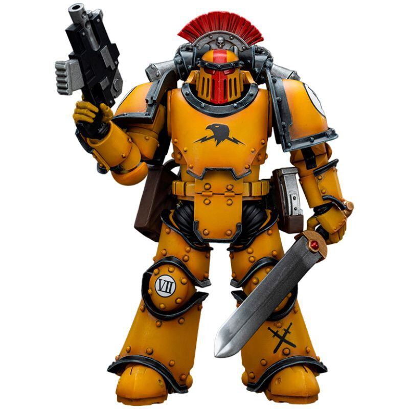 Фигурка JOYTOY Warhammer 30K Imperial Fists Legion MkIII Tactical Squad Sergeant with Power Sword - JT9046