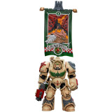 Фигурка JOYTOY Warhammer 40K Dark Angels Deathwing Ancient with Company Banner (JT9176)