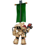 Фигурка JOYTOY Warhammer 40K Dark Angels Deathwing Ancient with Company Banner (JT9176)