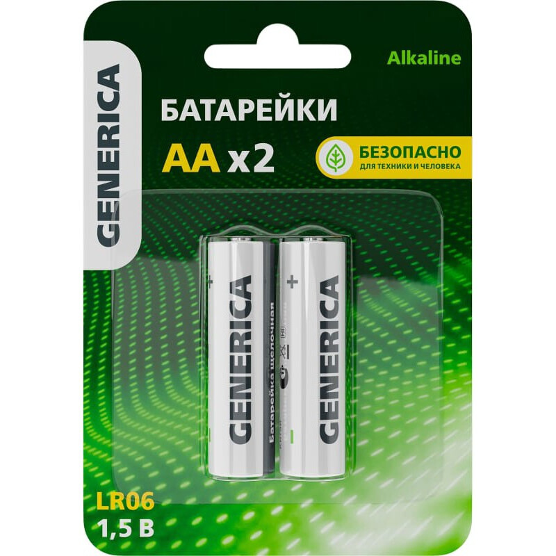 Батарейка GENERICA ABT-LR06-ST-L02-G (AA, 2 шт.)