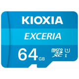 Карта памяти 64Gb MicroSD Kioxia Exceria + SD адаптер (LMEX1L064GG2)