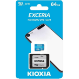 Карта памяти 64Gb MicroSD Kioxia Exceria + SD адаптер (LMEX1L064GG2)