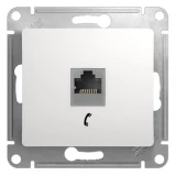 Розетка RJ-11 Schneider Electric Glossa GSL000181T