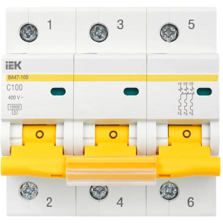 Автоматический выключатель IEK MVA40-3-100-C