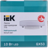 Светодиодная лампочка IEK LLE-T80-10-230-40-GX53 (10 Вт, GX53)