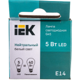 Светодиодная лампочка IEK LLE-G45-5-230-40-E14 (5 Вт, E14)