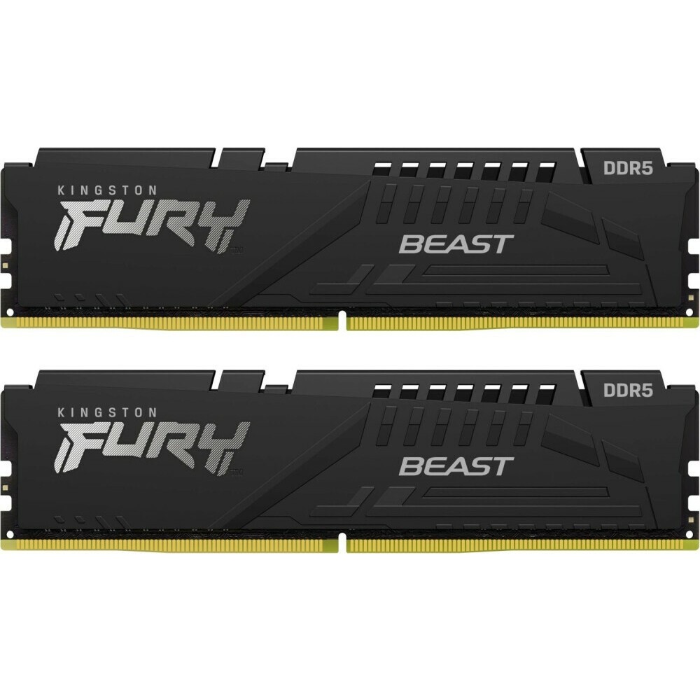 Оперативная память 16Gb DDR5 6000MHz Kingston Fury Beast (KF560C30BBK2-16) (2x8Gb KIT)