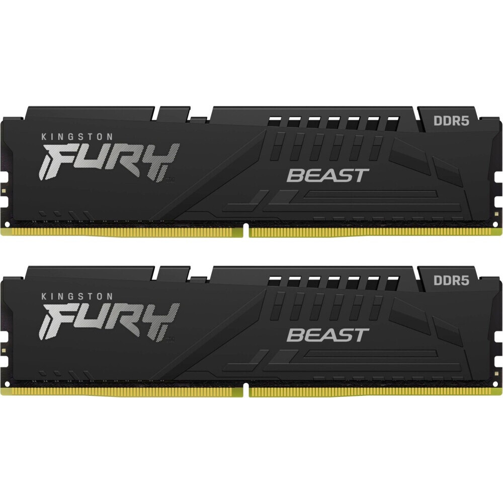 Оперативная память 32Gb DDR5 6400MHz Kingston Fury Beast (KF564C32BBEK2-32) (2x16Gb KIT)