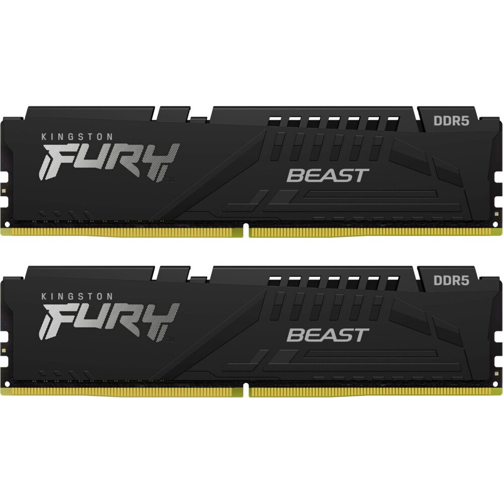 Оперативная память 16Gb DDR5 5600MHz Kingston Fury Beast (KF556C40BBK2-16) (2x8Gb KIT)