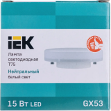 Светодиодная лампочка IEK LLE-T80-15-230-40-GX53 (15 Вт, GX53)
