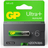 Батарейка GP 15A Ultra Plus Alkaline (AA, 6 шт.) (15AUPA21-2CRB6) (4891199222689)