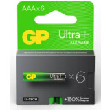 Батарейка GP 24A Ultra Plus Alkaline (AAA, 6 шт.) (24AUPA21-2CRB6) (4891199222696)