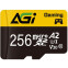 Карта памяти 256Gb MicroSD AGI TF138 + SD адаптер - AGI256GGSTF138