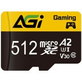 Карта памяти 512Gb MicroSD AGI TF138 + SD адаптер (AGI512GGSTF138)