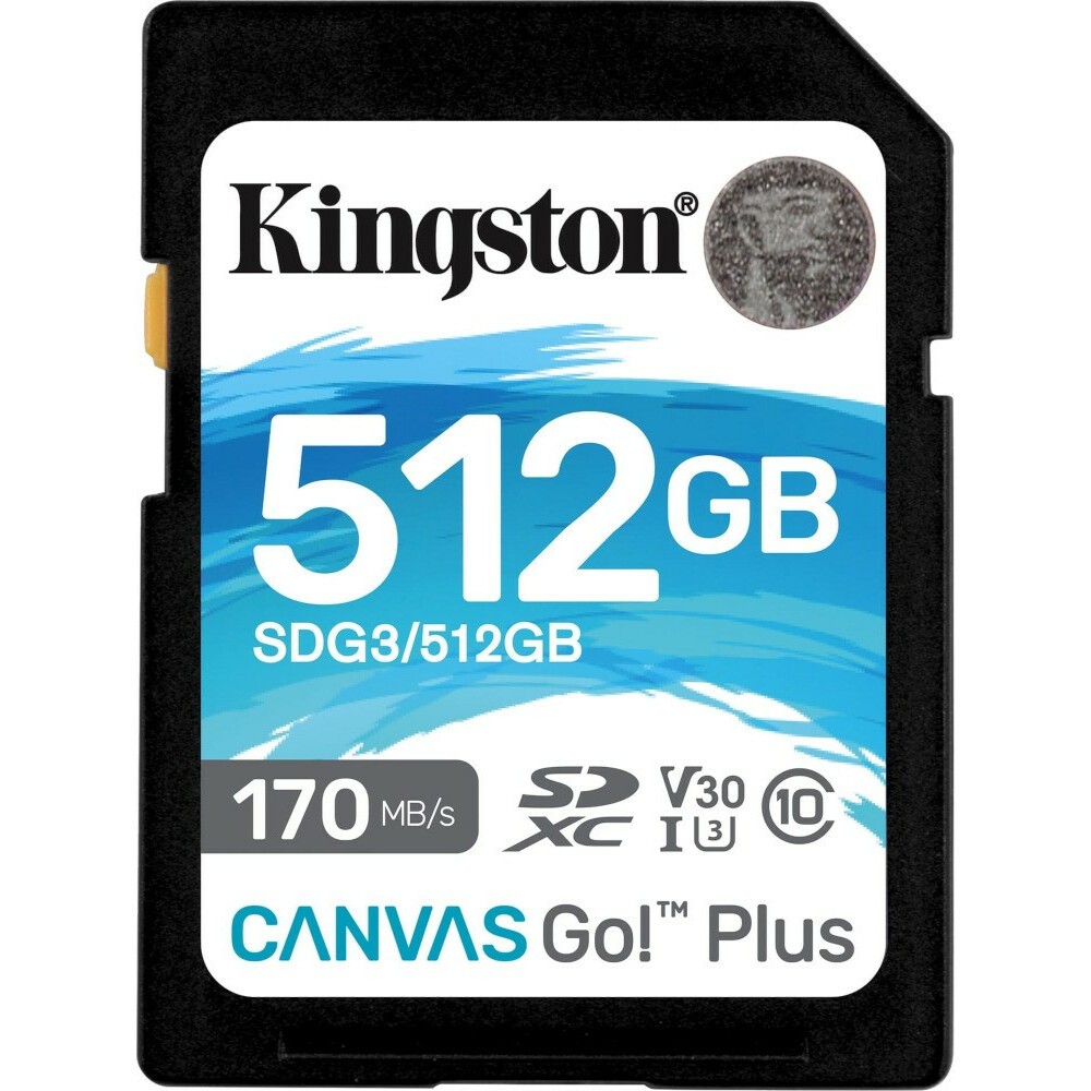 Карта памяти 512Gb SD Kingston Canvas Go! Plus (SDG3/512GB)