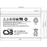 Аккумуляторная батарея WBR HR1218W F2