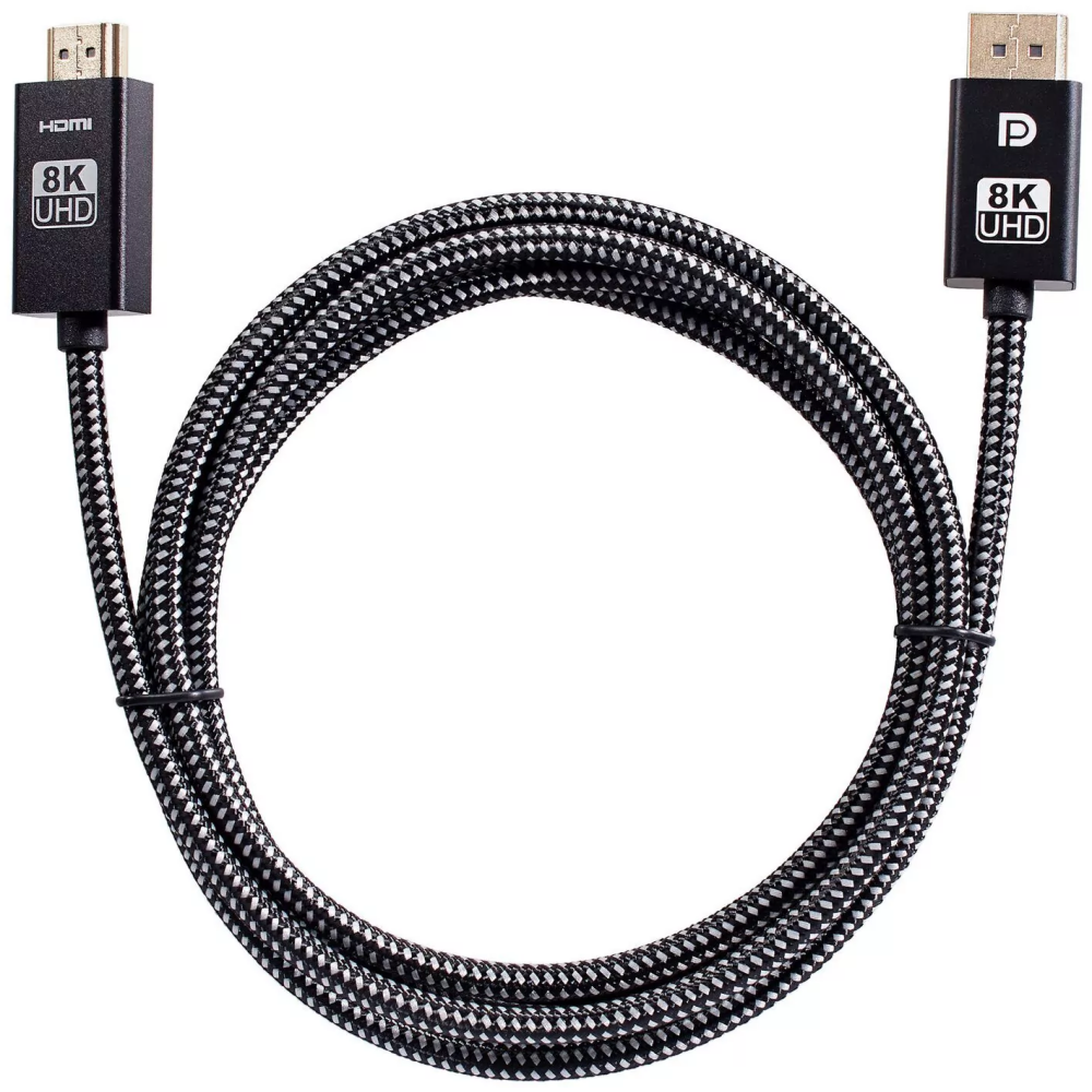 Кабель DisplayPort (M) - HDMI (M), 1.8м, Telecom TA581-1.8M