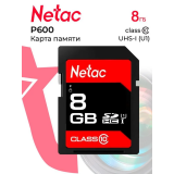 Карта памяти 8Gb SD Netac P600 (NT02P600STN-008G-R)