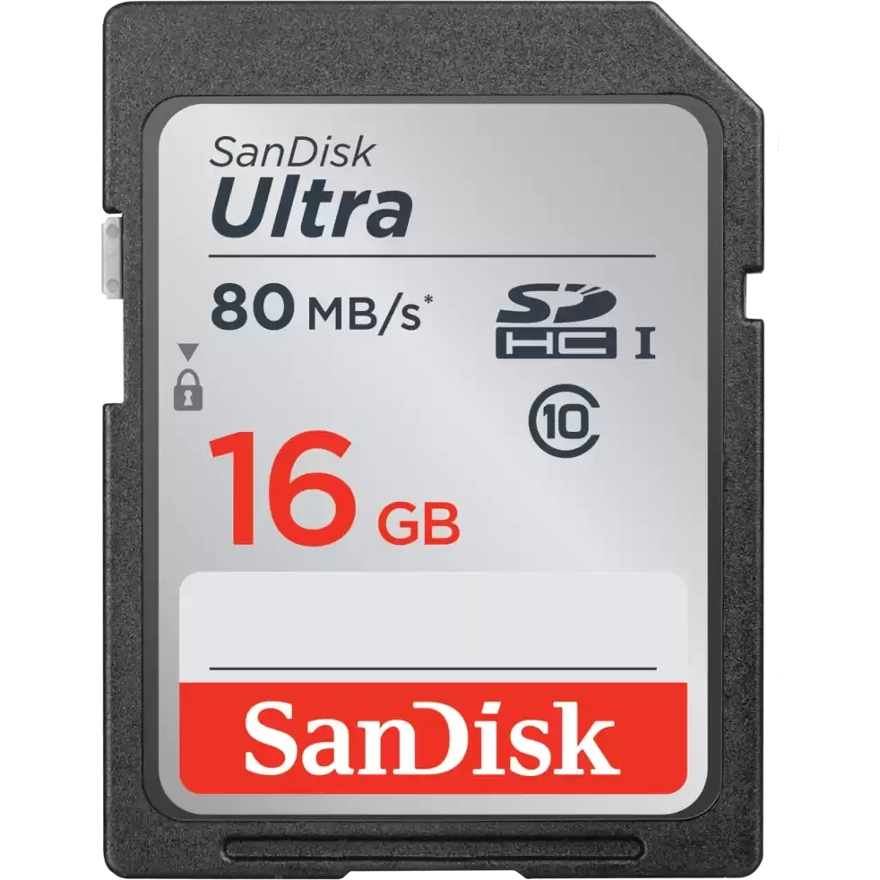 Карта памяти 16Gb SD SanDisk Ultra  (SDSDUNC-016G-GN6IN)