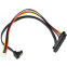 Кабель SATA + Molex - SATA (7+15-pin), 0.3м, Cablexpert CC-XH2.54-SATAL-30CM