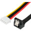 Кабель SATA + Molex - SATA (7+15-pin), 0.3м, Cablexpert CC-XH2.54-SATAL-30CM - фото 2