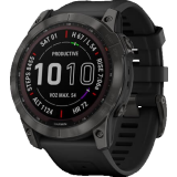 Умные часы Garmin Fenix 7X Sapphire Solar Carbon Gray Titanium with Black Band (010-02541-10)