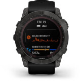 Умные часы Garmin Fenix 7X Sapphire Solar Carbon Gray Titanium with Black Band (010-02541-10)