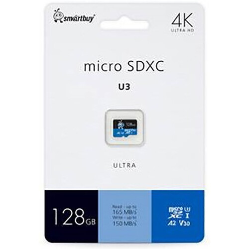 Карта памяти 128Gb MicroSD SmartBuy (SB128GBSDU3UL01)