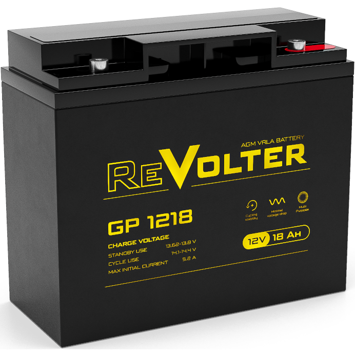 Аккумуляторная батарея REVOLTER GP 1218 - 4614040020019