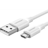 Кабель USB A (M) - microUSB B (M), 0.5м, UGREEN US289 White (60140)